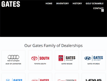 Tablet Screenshot of gatesautofamily.com